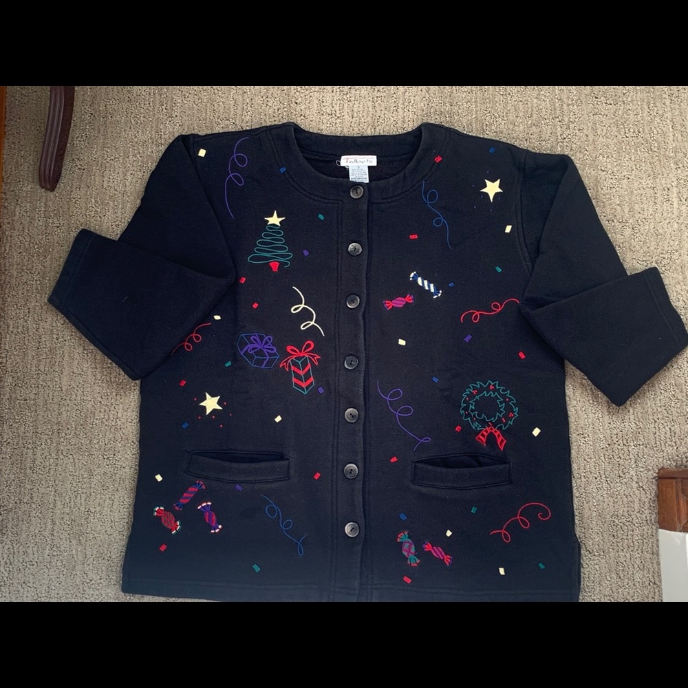 Talbots Holiday cardigan